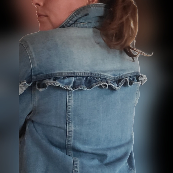 DENIM ruffle jacket - Picture 5 of 8